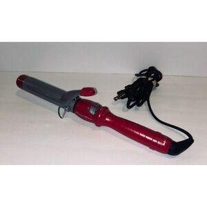 BaBylissPRO Titanium Xtreme 1 1/4 Inch Curling Iron Red Hair Styler TESTED